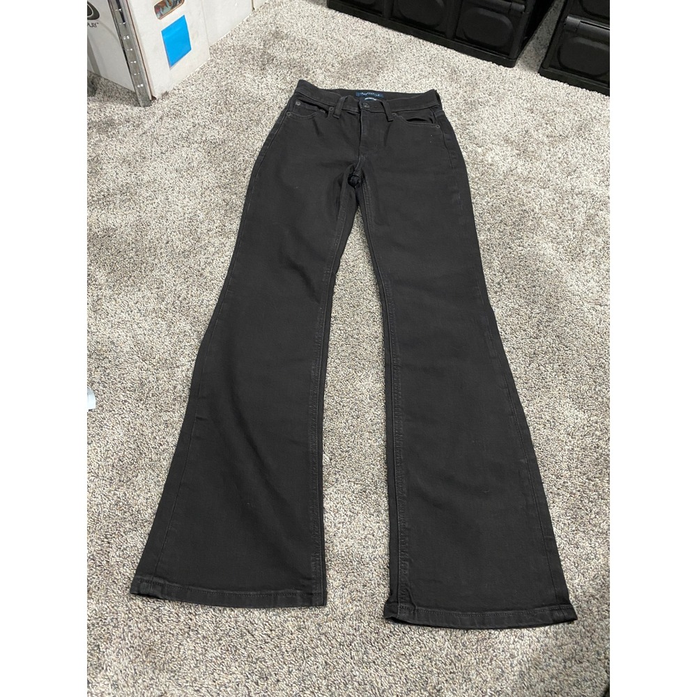 Aeropostale High Rise Flare Jeans Black Size 2 Excellent
